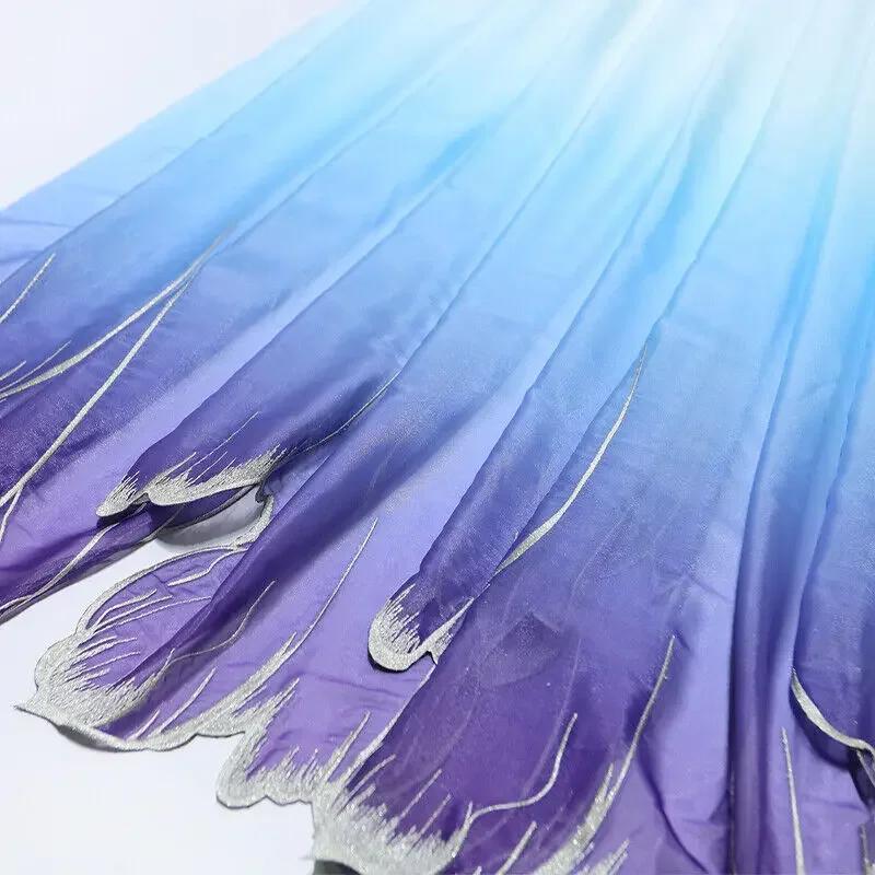 150x100cm Embroidery Lotus Leaf Soft Fabric DIY Hanfu Shirts Doll Cloth Chinese Style DIY Sewing Craft Organza Tulle Fabric New