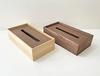 KATOMOKU Wooden Tissue Case, Small, km-66NA, Paulownia Wood, Natural Brown (Natural)