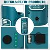 USB-адаптер для зарядки устройств от источника питания Bosch 10,8 В/12 В с литий-ионным аккумулятором, с портами Type-C и USB и розеткой DC 12 В
