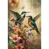 Круглый бриллиант 5D DIY Алмазная живопись Птица 3D Вышивка Крестиком Мозаика Украшение Подарок