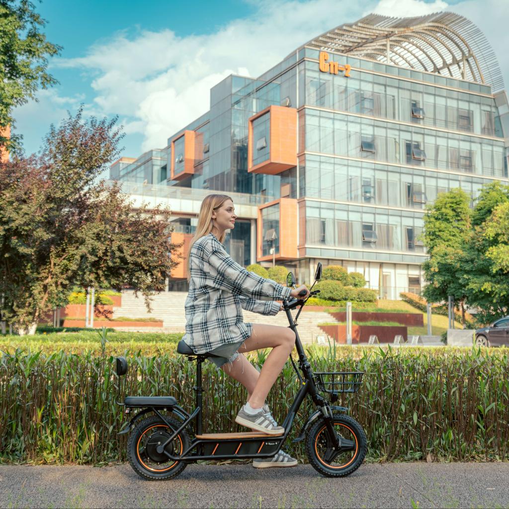 Электросамокат Kukirin C1 PRO 500 Вт Мотор 48 В 26 Ач Аккумулятор Максимальная скорость 45 км/ч Максимальный запас хода 100 км Нагрузка 120 кг