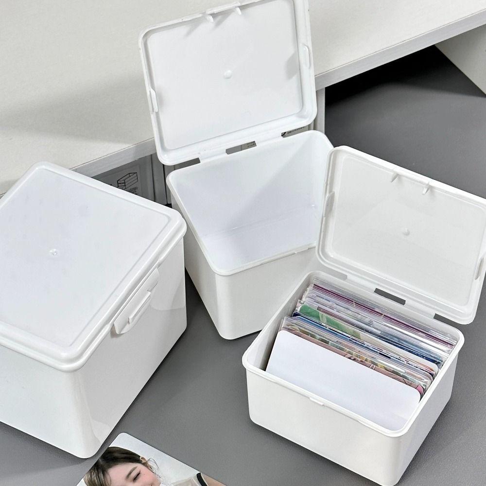 Rectangular Shape Collection Box with Lid Cards Box Multi-purpose Storage Case for Storing Jewelry