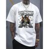 [Футболка с новым узором] Летние повседневные удобные мужские футболки с новым узором - MAKE MONEY Letters Printed