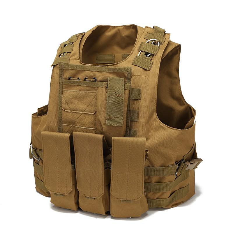 Tactical Breathable Cycling Vest Outdoor Protective Gear CS Training Molle Camouflage Jersey