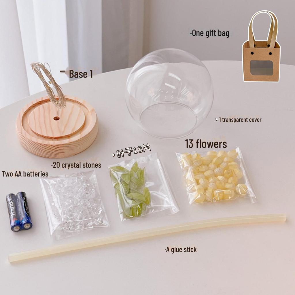 Светодиодный ночник-тюльпан: Искусственный цветок для спальни, средство для сна, подарок на день рождения для нее, атмосферный светодиодный светильник для китайского Дня святого Валентина