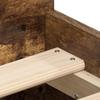 Bed Frame with Headboard and Footboard Smoked Oak 90 x 200 cm