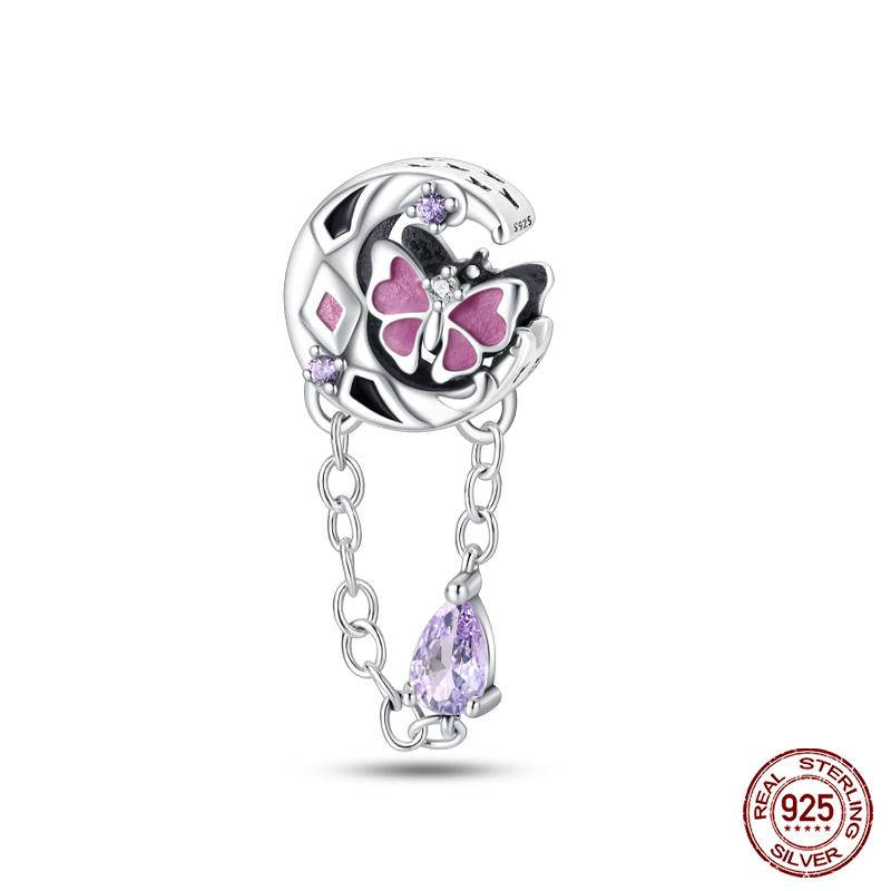 100% Медь Красивые Весенние Цветы Бабочка Светлячок Шармы Бусины Подходят для Оригинальных Браслетов Qikaola DIY Ювелирные Изделия