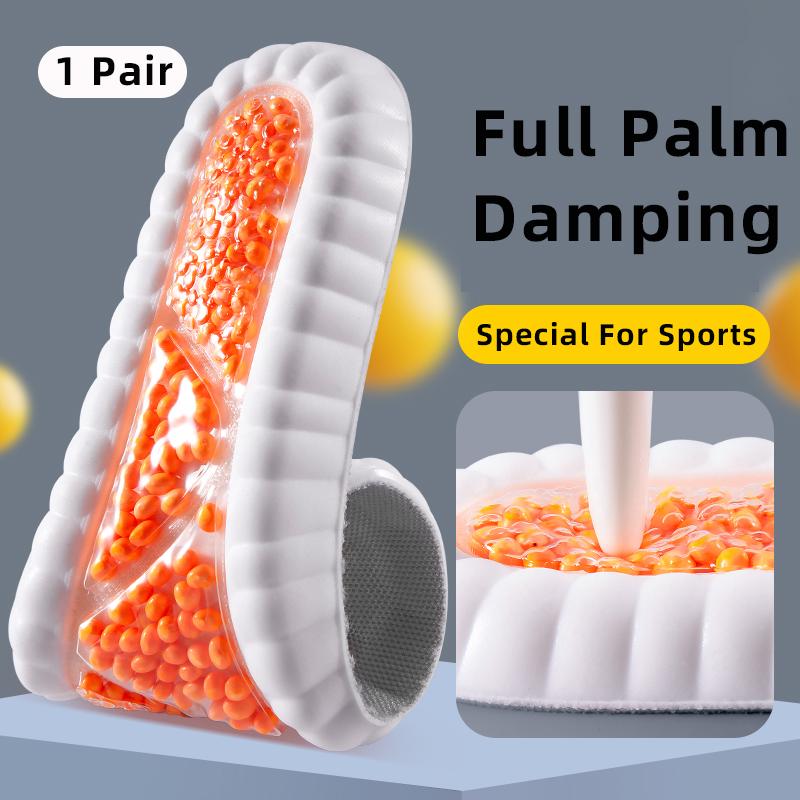 Новая спортивная латексная стелька-подушка Удобные стельки от подошвенного фасциита для ног Мужские Женские Ортопедическая подошва для обуви Аксессуары для бега