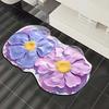 Коврик для пола с нескользящим основанием, быстросохнущий материал, 3D цветочный узор, коврик для ванной, ванной комнаты, кухни, прихожей, декор
