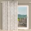 Eyelet Curtain Special for Bay Window 280x250 Cm CELIA Khaki, by Soleil d'Ocre