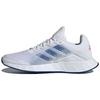 Duramo Sl Comfortable Fabric Synthetic Leather Low Top Running Shoes Women Sneakers White Blue FY6710