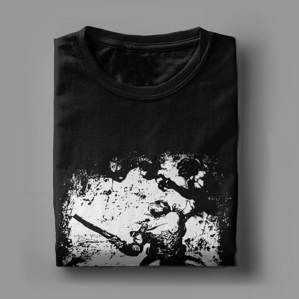 Gear Wars Print Футболки Мужские Женские Игровые Хлопковые Футболки Одежда