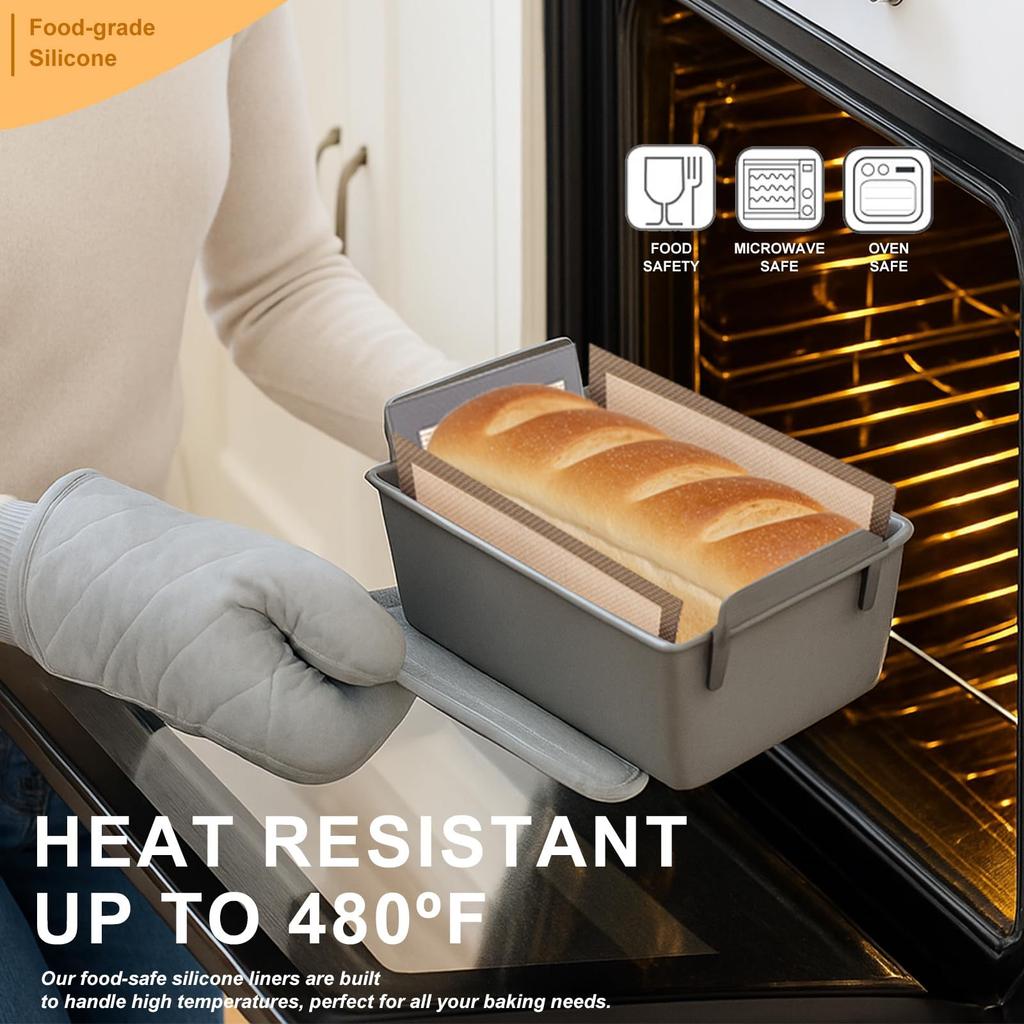 1/3 шт. Силиконовые вкладыши для формы для хлеба, антипригарный коврик для выпечки, пищевой, многоразовый, формы для хлеба с нескользящим краем, аксессуар для домашней выпечки