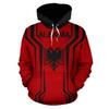 Albanian Flag Graphic Hoodies For Men 3D Printing Casual Long Sleeve Pullover Sweatshirts Men Women Tracksuit Jacket Sportswear