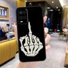Чехол 'Скелет Средний палец' для Oppo A98 A18 A38 A58 A78 A60 A80 A40 A96 A76 A16 A94 A74 A54 A15 A17 A57 A77 A5 Pro