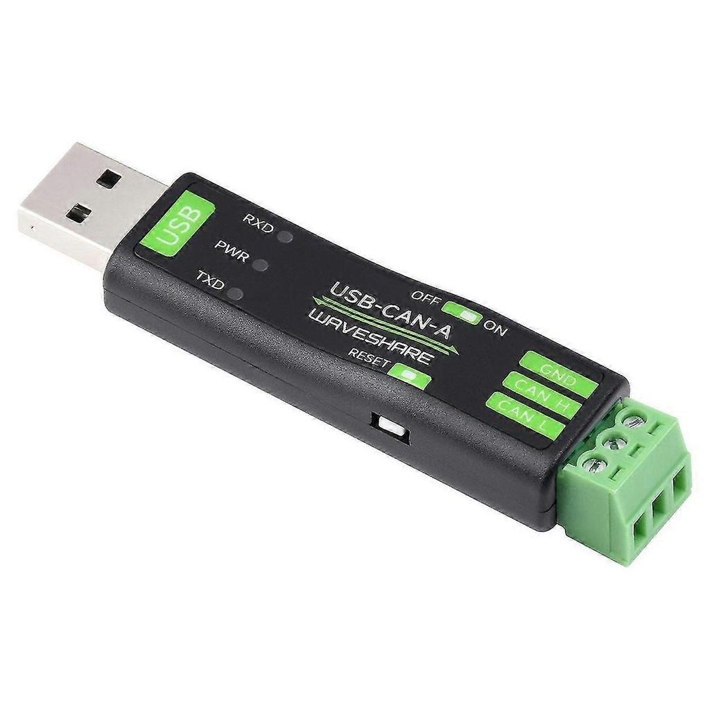 Адаптер-анализатор Waveshare USB на CAN, модель A, решение на базе чипа STM32, несколько режимов работы, совместимость с несколькими системами