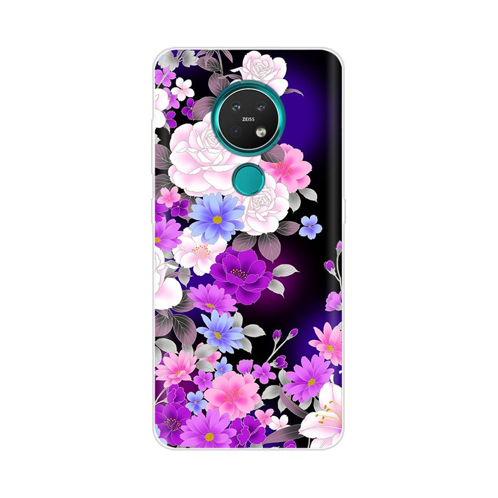 For Nokia 3.4 Back Cover Silicone Phone Case for Nokia 3.4 2020 Case 6.39 inch Flower Funda Coque Capa Bumper Protect Shell Bag