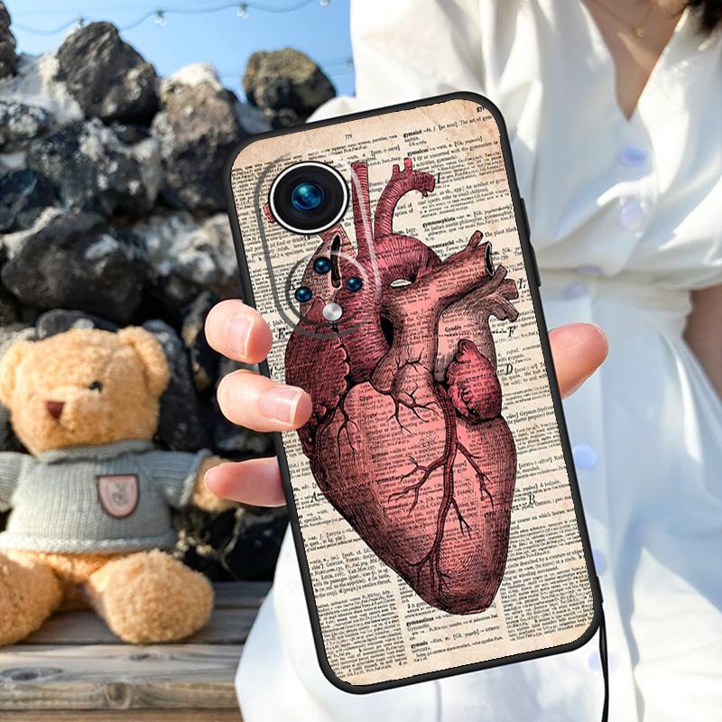 Anatomical Heart Anatomy Case For Honor X8a X9a X6a X7a X6 X7 X8 X9 X9b X8b Honor 70 50 90 Lite Magic 5 6 Pro Cover
