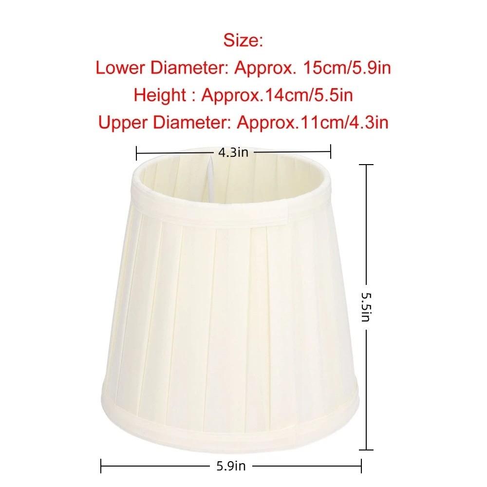 3PCS Clip On Design Lampshade Fabric Chandelier Lamp Shades Simple Lamp Cover Wall Lamp