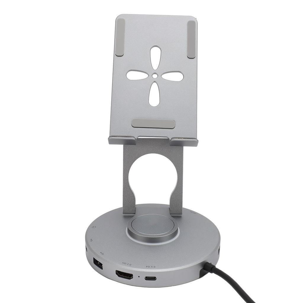 10 в 1 USB C HUB Подставка вращающаяся подставка для планшета типа C с 4K HD мультимедийным интерфейсом USB C 2.0 3.0