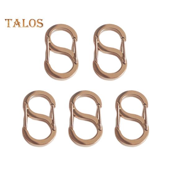 5 шт., двусторонняя пружинная пряжка S-типа, безопасная конструкция с двойным открытием, ожерелье, укорачиватель браслета, застежка для изготовления ювелирных изделий