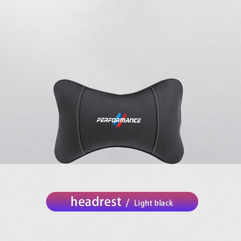 Car Neck Pillow Leather Breathable Soft Headrest stickers For BMW 50th F30 F40 F10 E90 X2 F20 E60 E87 M E92 X3 X1 X6 E30 E34 E61 YA1