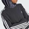 adidas Женская толстовка с 3 полосками, черная, женская уличная одежда IR5522