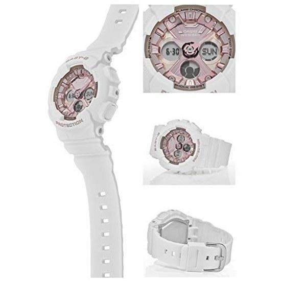 Женские наручные часы Casio Baby-G, оригинальная модель BA-130-7A1JF, белые.