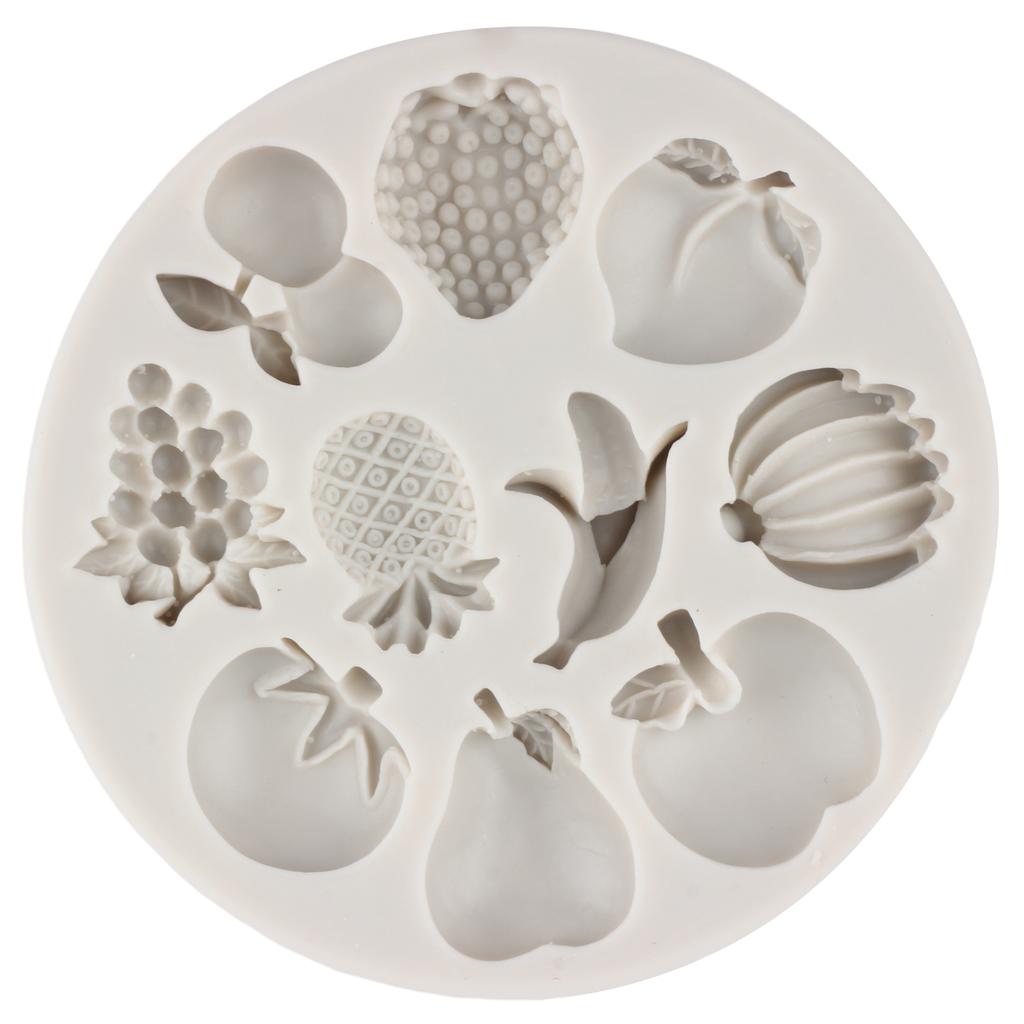 Силиконовая форма для фруктов, клубники, арбуза, банана, формы для помадки, инструменты для украшения торта, конфеты, смола, глина, шоколадная форма