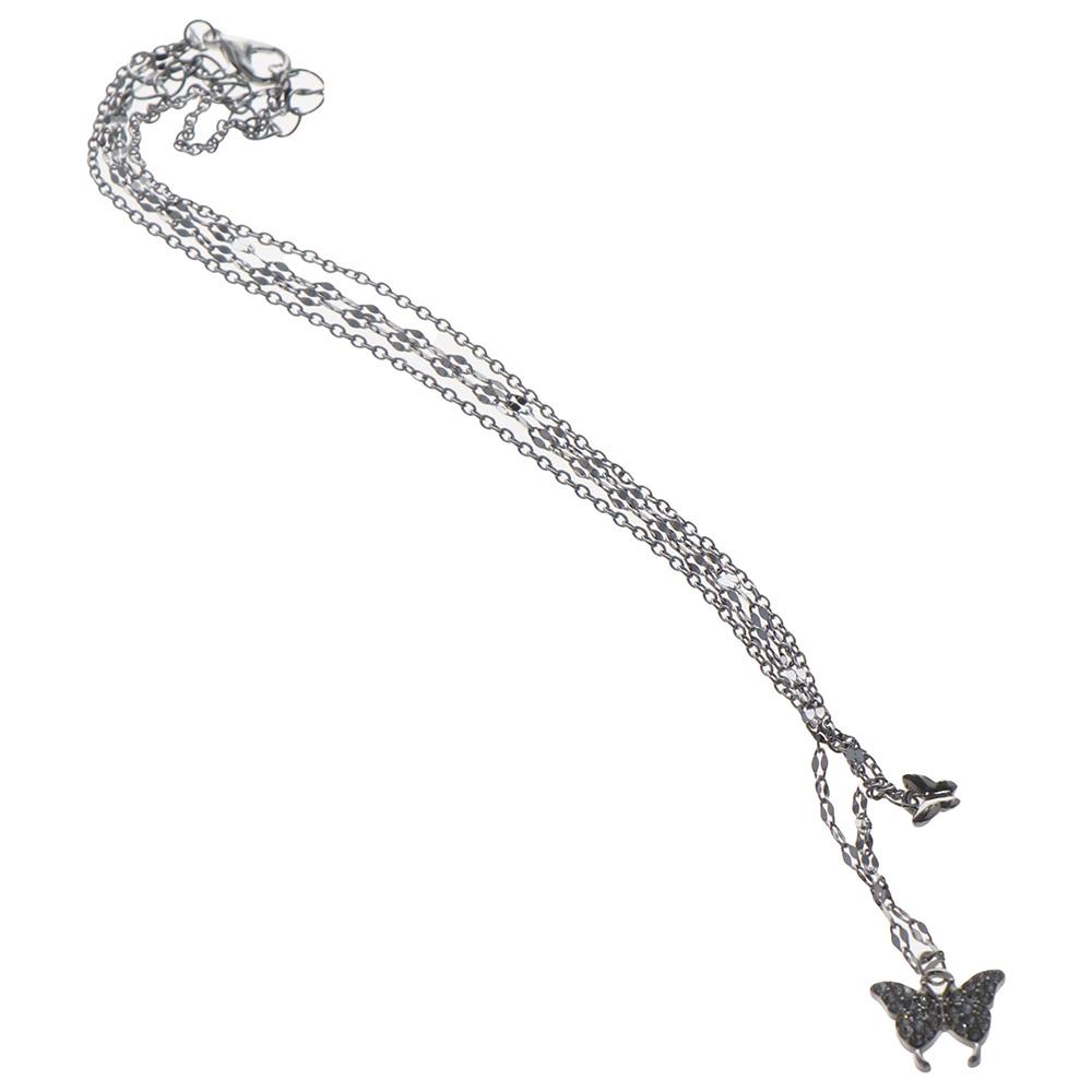 Легкое роскошное блестящее ожерелье-бабочка, изысканная цепочка на ключицы, небольшой кулон, ожерелье, женский подарок