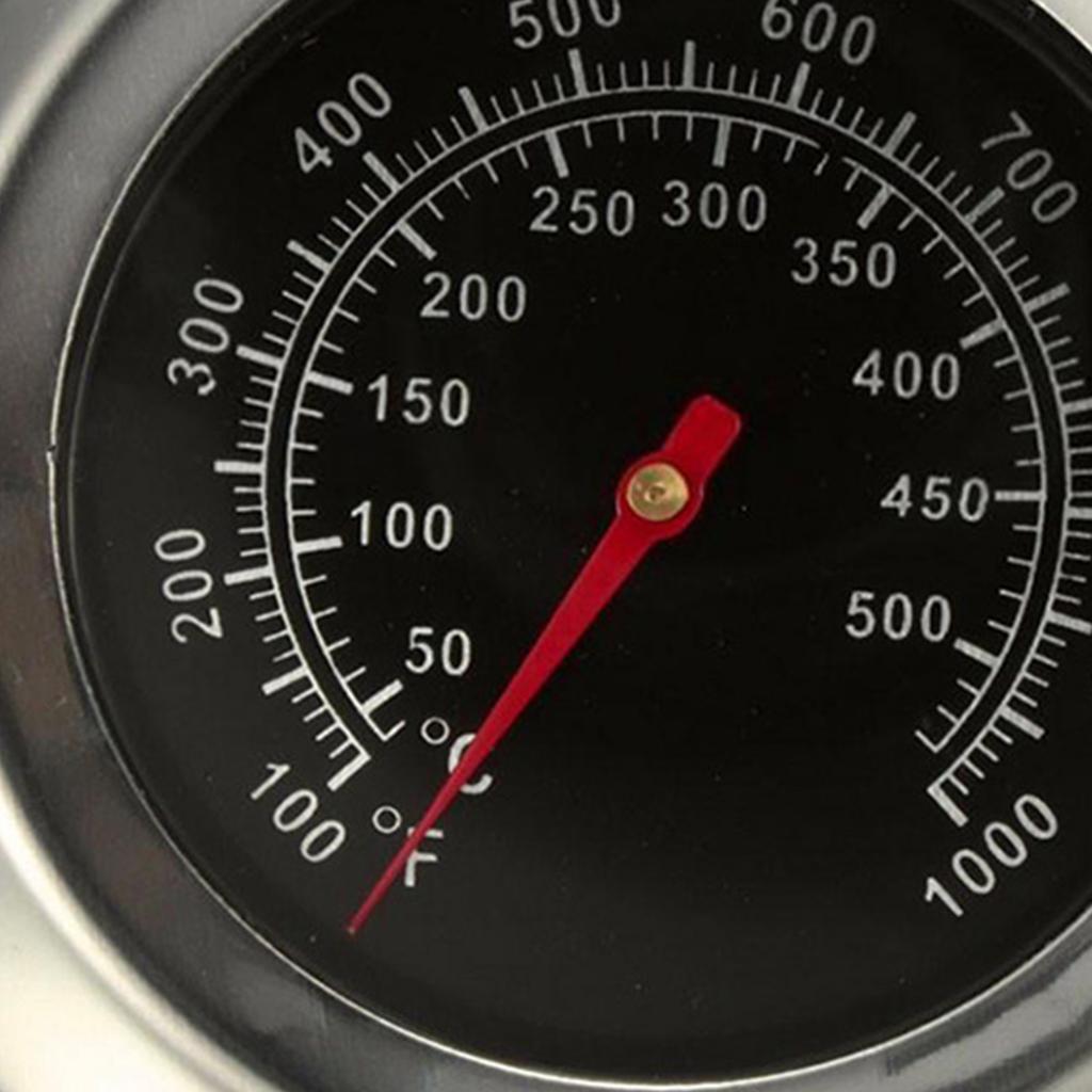 Oven Thermometer Stainless Steel Wide Temperature Range Meat Thermometer for Kitchen Cooking