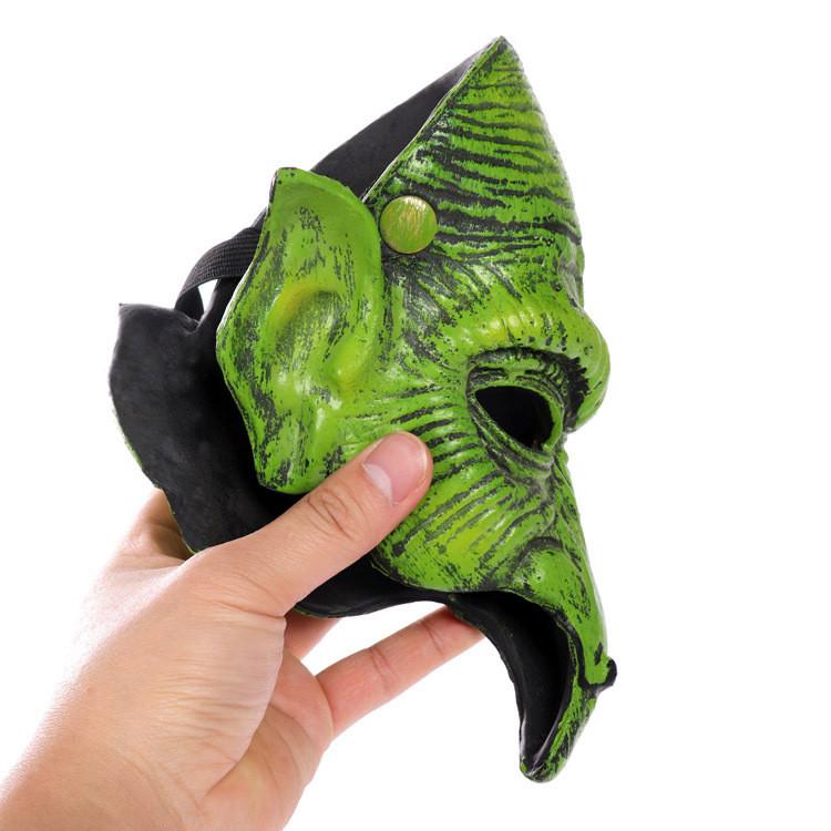Halloween Witch Mask Prop With Pu Foam Material For Costume Parties