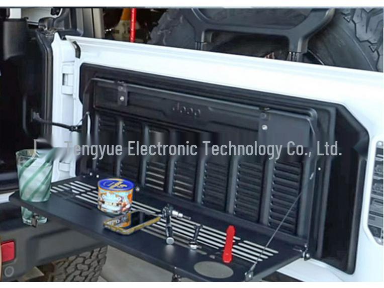 Wrangler JKJL Tailgate Table and Metal Storage Rack for Modified Cars