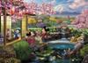 Ceaco - Disney - Thomas Kinkade - Japanese Mickey & Minnie - 1000 Piece Jigsaw Puzzle for Adults - Perfect Challenging Puzzle for Game Night -