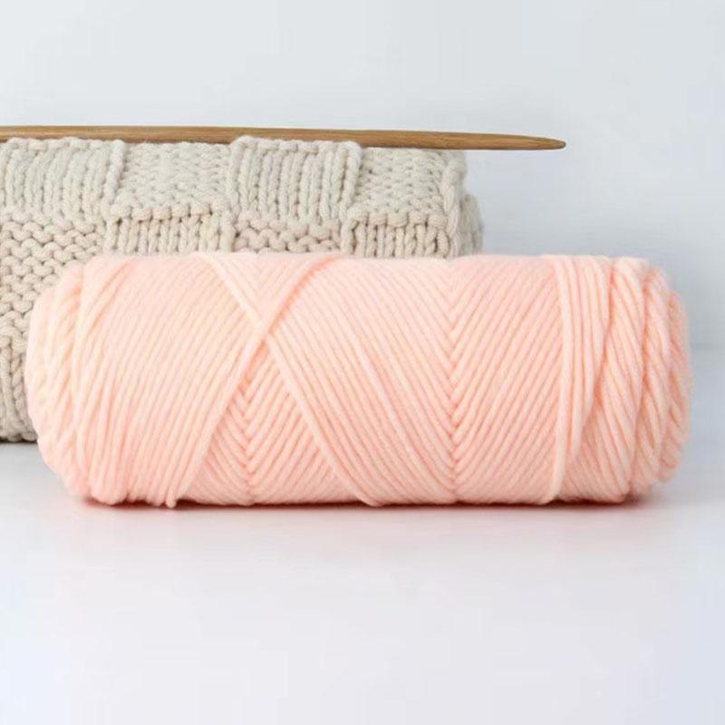 1Roll Crochet Thread Soft Cotton Hand-Woven 8 Strands Diy Scarf Hat Knitting Yarn Hand-Made