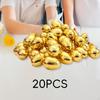 20x Golden Easter Eggs Goodie Fillers Toys Empty Basket Stuffers for Party Supplies Kids