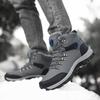 Mens Black Ankle Boots Winter Warm Plush Waterproof Snow Boots Men Outdoor Sneakers Boots Male Rubber Winter Men's Boots Plus Size
