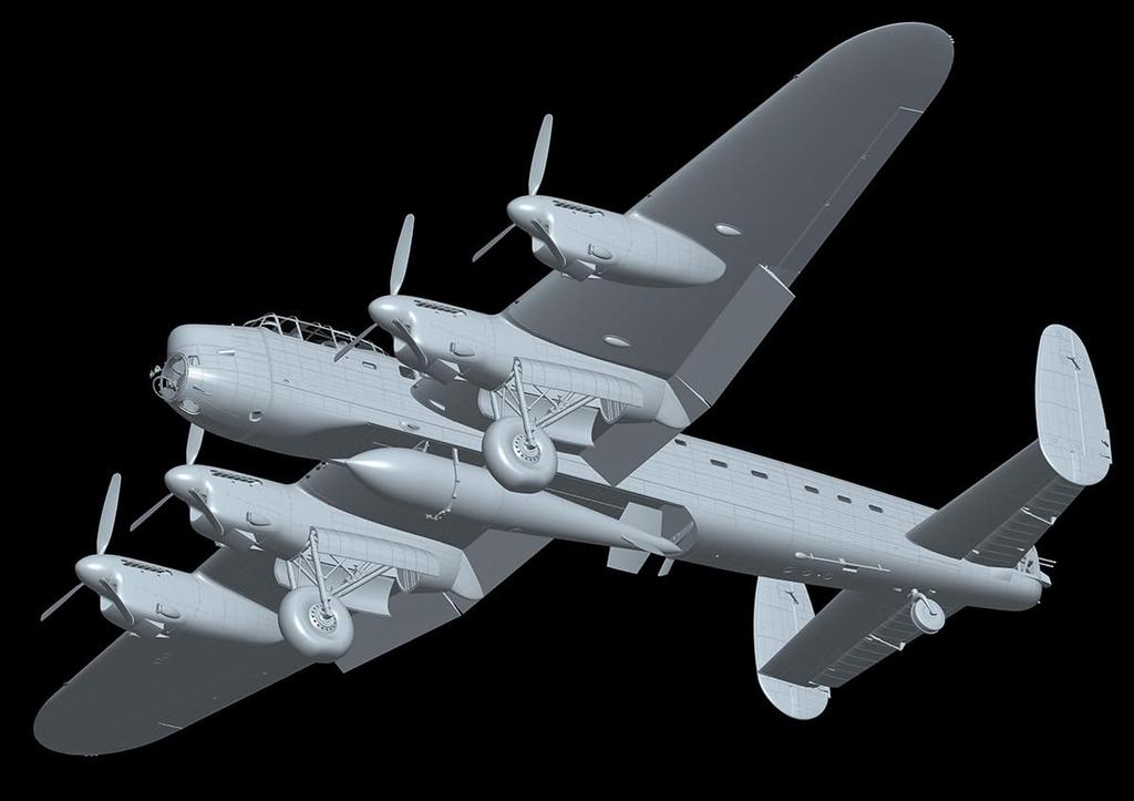 HK Model 1/48 Avro Lancaster B Mk.I Special Grand Slam Plastic Model 01F007