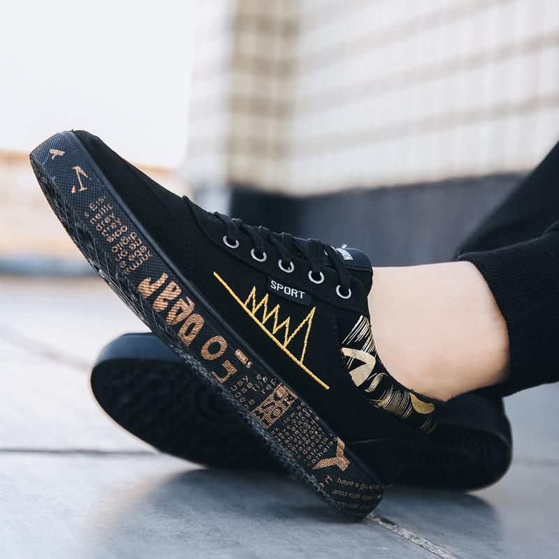 Весна Осень Мужские Туфли На Плоской Подошве Холщовые Кроссовки Обувь Модная Мужская Удобная Дышащая Повседневная Обувь Мужские Кроссовки На Шнуровке