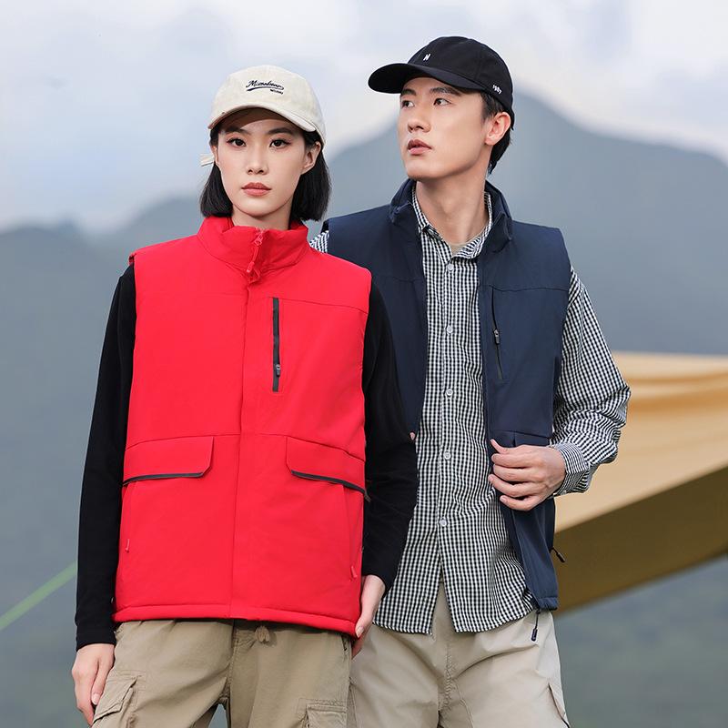 Зимняя куртка жилет мужской и женский пуховый хлопковый комбинезон без рукавов мужской