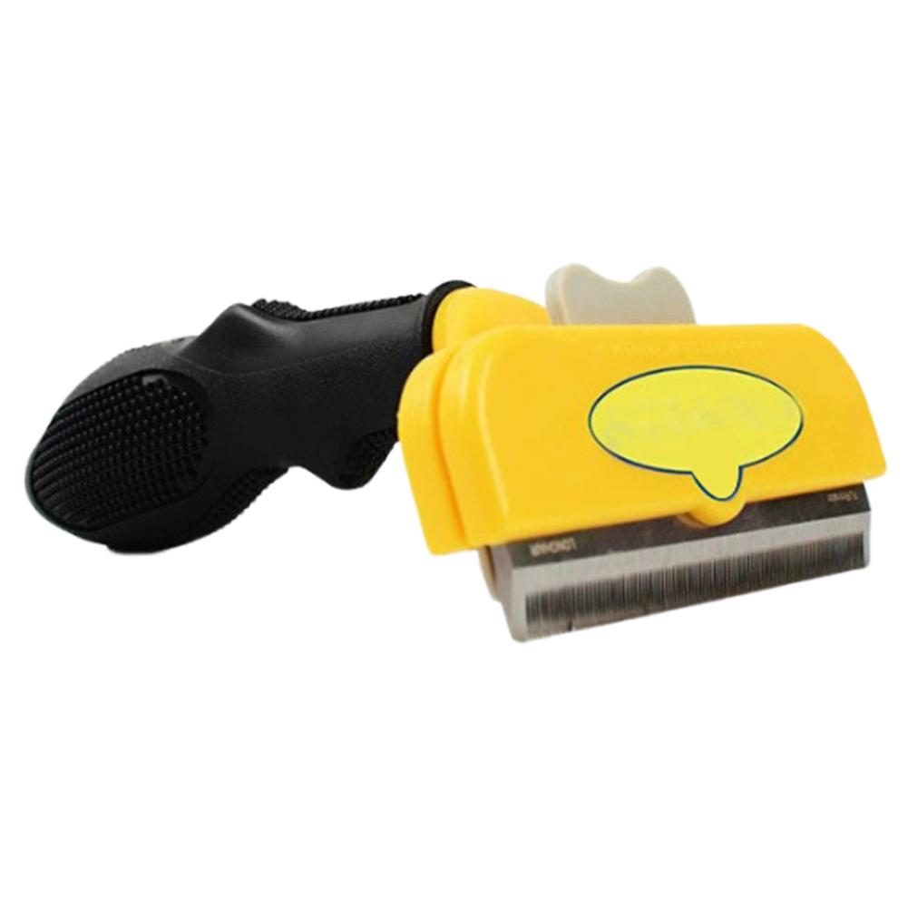 Deshedding Brush Removes Loose Hair and Tangles Self Cleaning Slicker Brush Deshedding Tool for Long Short Haired Dogs Cats