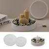 Round Storage Bowl Silicone Molds Candle Tray Molds Plaster Molds Epoxy Resin Molds Castings Molds Flower Pots Molds