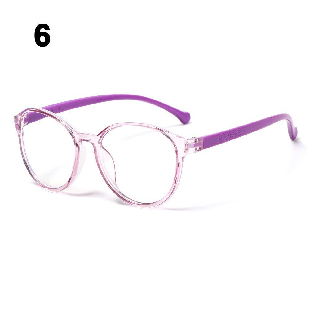 Online Classes Glasses Protection Round Eyeglasses Ultra Light Frame Kids Glasses Anti-blue Light