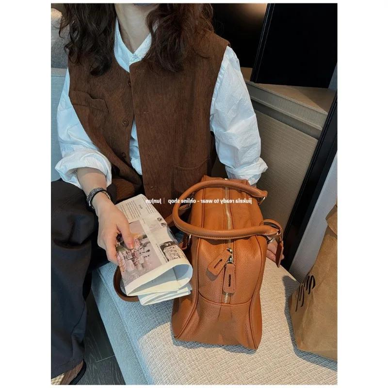 Spring Autumn Layered Fogn Style Cardigan Top Corduroy Vest for Women Versatile