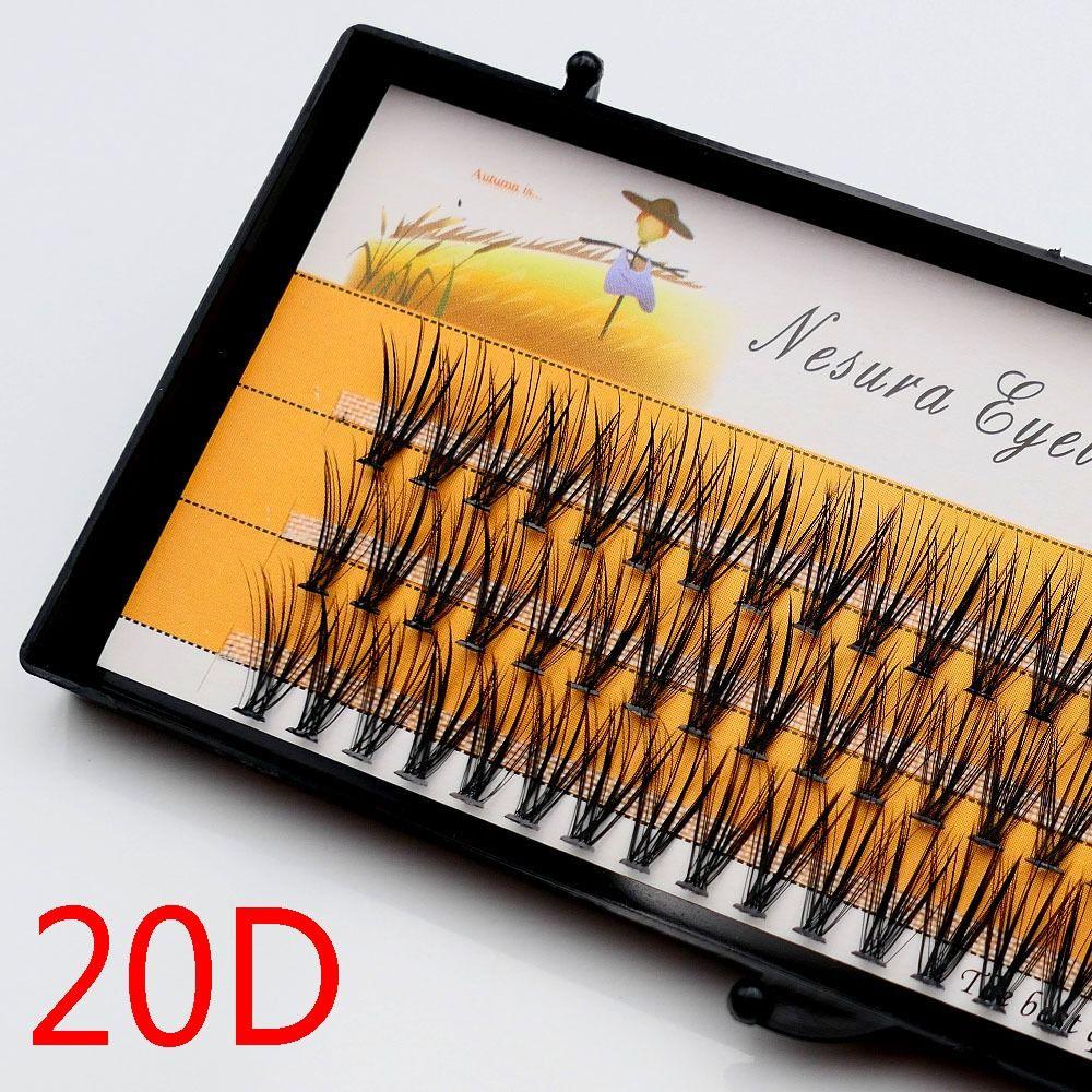 Hot Natural Thick lashes Eye Makeup Tool 20D Individual Eyelash Imitation Mink Fake Eyelashes