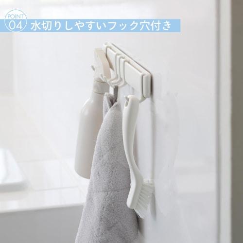 Marna Mini Bath Brush (Hanging/Small/Gray) for Bath Cleaning (Drain/Faucet Area/Bathtub) W602GY