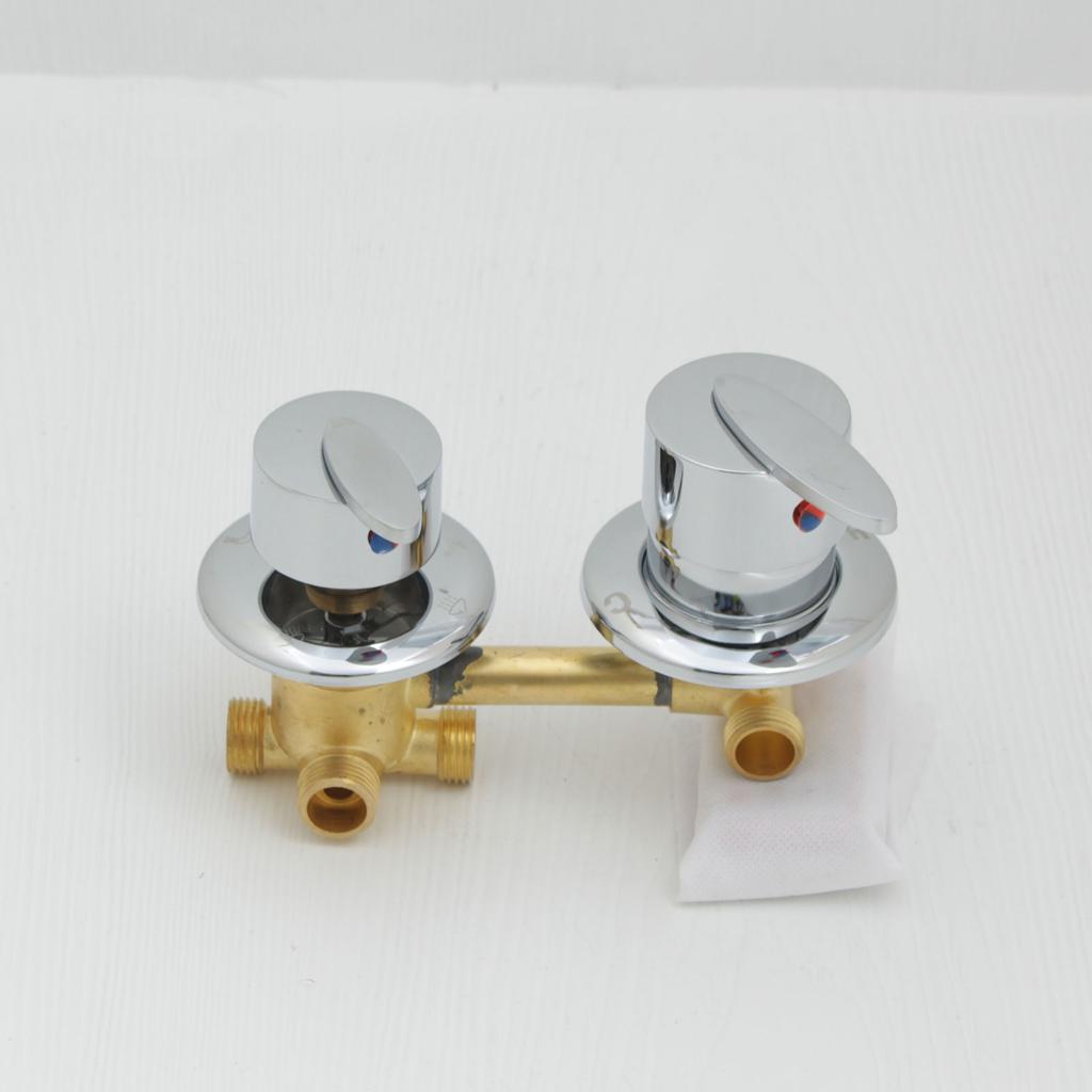 4-ходовой латунный смесительный клапан-переключатель, универсальный смеситель для душа, кран, регулятор температуры, винт для ванной комнаты