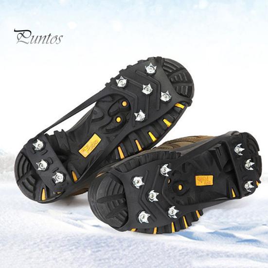 Нескользящие шипы для захвата Зимние захваты для ходьбы по льду Шипы для снегоступов Кошки для походных ботинок Обувь