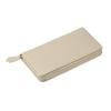 BONAVENTURA Long Zip Wallet in Shrink Leather x Genuine Italian Perfect Gift (Ivory Etoupe) - Leather, (BWAT5-IVET)