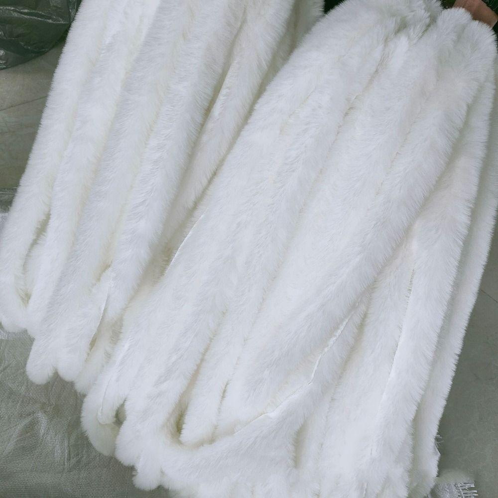 Handmade Wool Tops Fluffy Trim 1M Artificial Fur Stripe Decoration Faux Fur Ribbon Tape